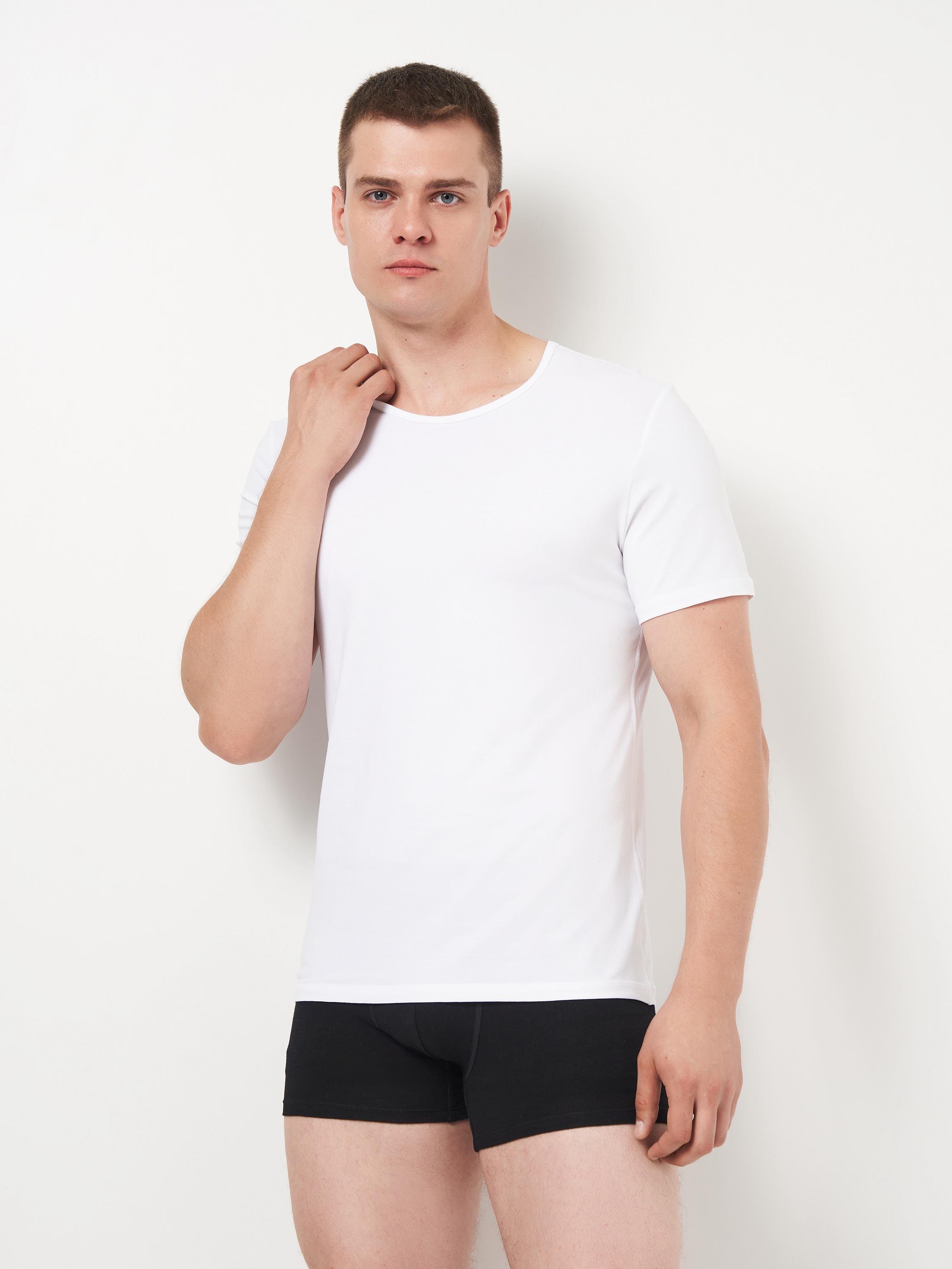 Футболка мужская ROZA 250326 L Белый (4824005736346)