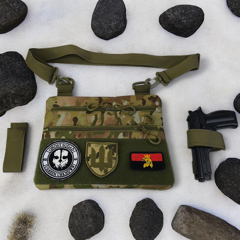 Сумка мужская нагрудная военная (521254) - фото 16 Сумка мужская нагрудная военная (521254) - фото 16