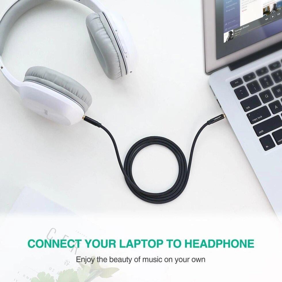 Аудіо кабель UGREEN AV112 AUX 3,5 to 3,5 мм 1 м (10685) - фото 4 Аудіо кабель UGREEN AV112 AUX 3,5 to 3,5 мм 1 м (10685) - фото 4