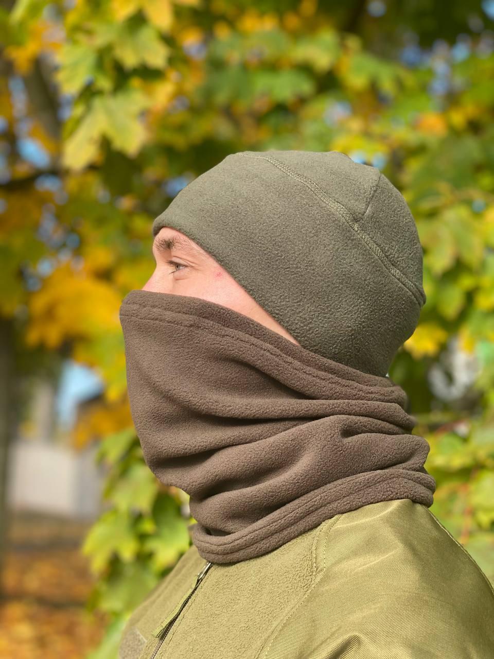 Шапка флісова Олива