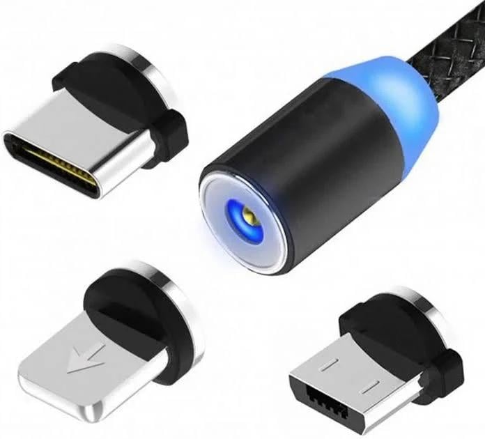 Кабель магнитный Clefers X-CABLE 3в1 micro USB/Type-C/Lightning - USB 1 м (503742) Кабель магнитный Clefers X-CABLE 3в1 micro USB/Type-C/Lightning - USB 1 м (503742)