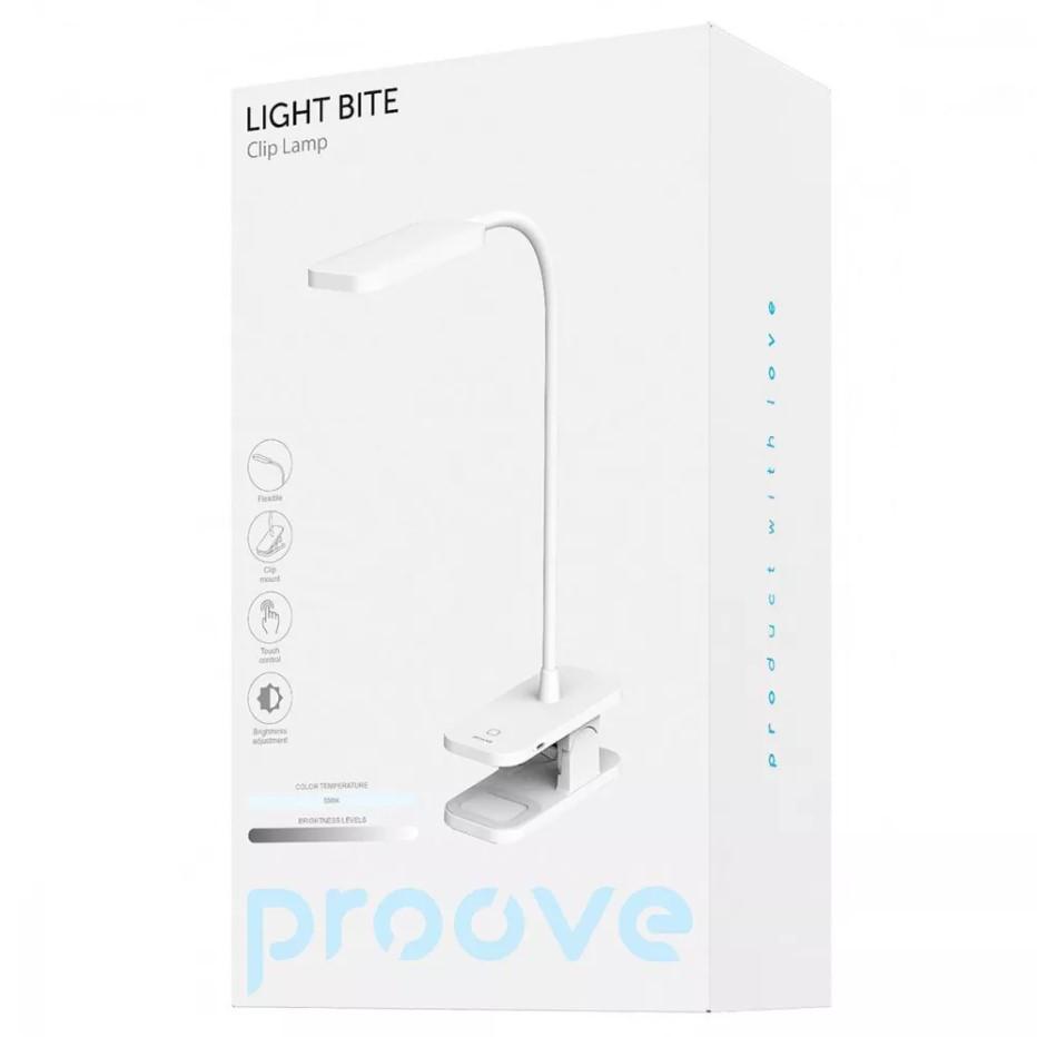 Настольная аккумуляторная лампа Proove Light Bite 1200 mAh White - фото 5