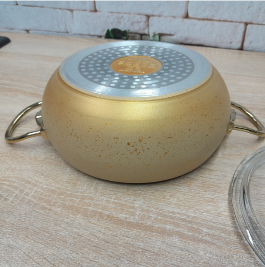 Каструля з кришкою OMS з антипригарним покриттям для газу і індукціі 2 л Cream (3141-IND-18-Cream) - фото 3 Каструля з кришкою OMS з антипригарним покриттям для газу і індукціі 2 л Cream (3141-IND-18-Cream) - фото 3