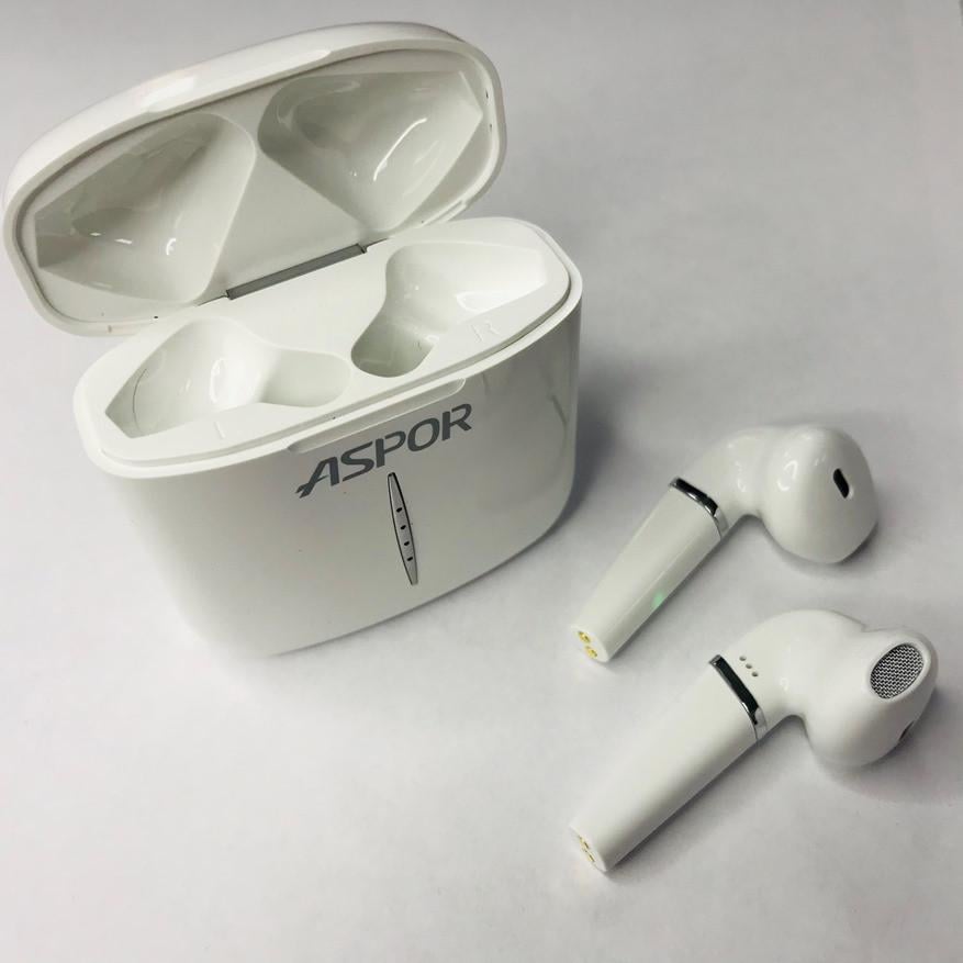 Навушники бездротові Aspor A605 Білий (1858272585)