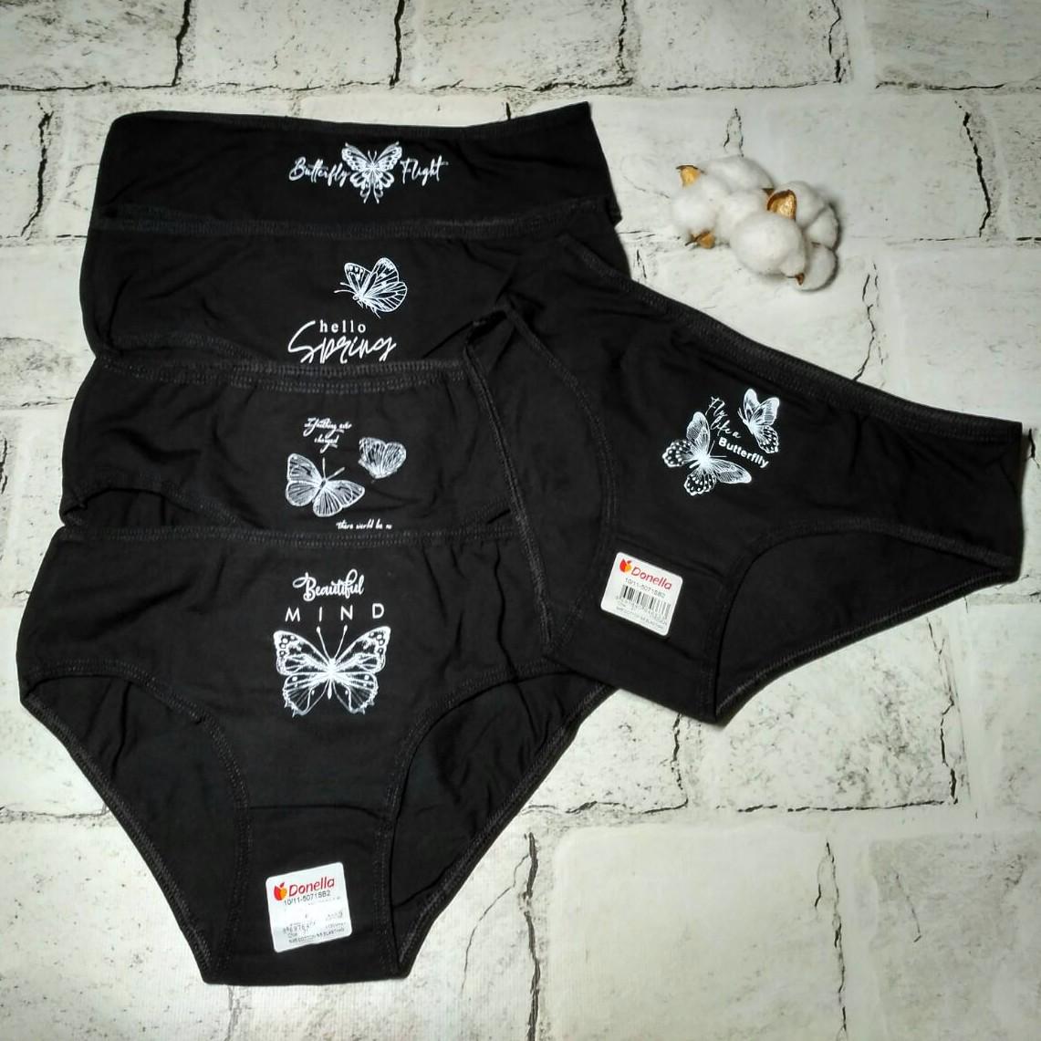Труси для дівчинки Donella Метелики від 10 до 11 років 146-152 см 5 шт. (5071SB2)