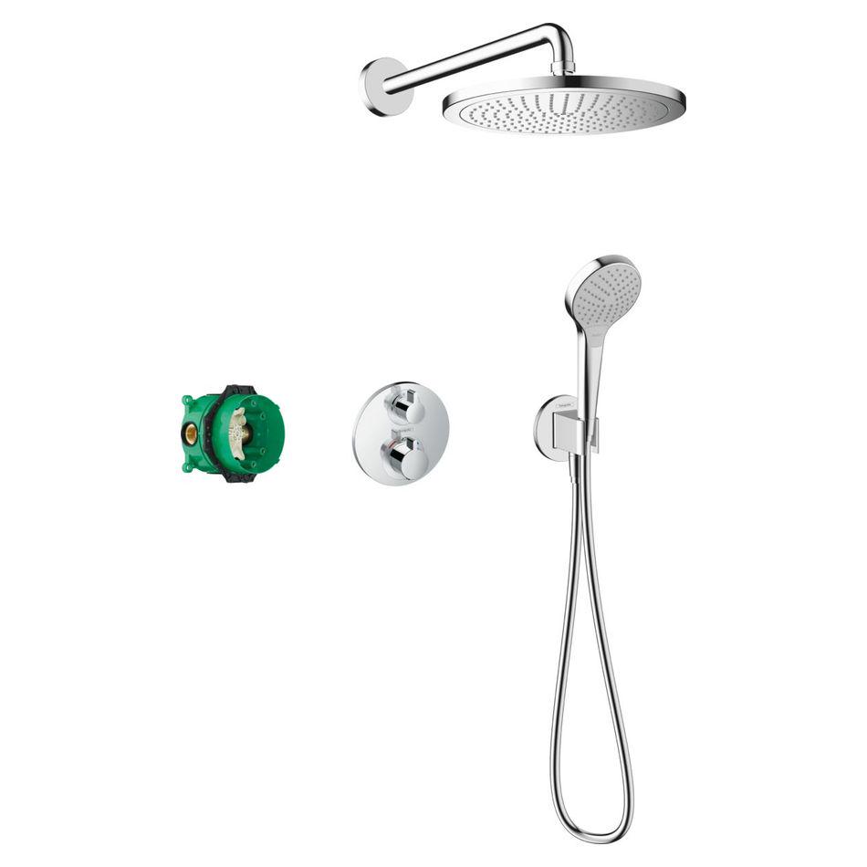 Душевая система Hansgrohe Croma E 280 1jet Ecostat S 7 в 1 Хром (27954000)