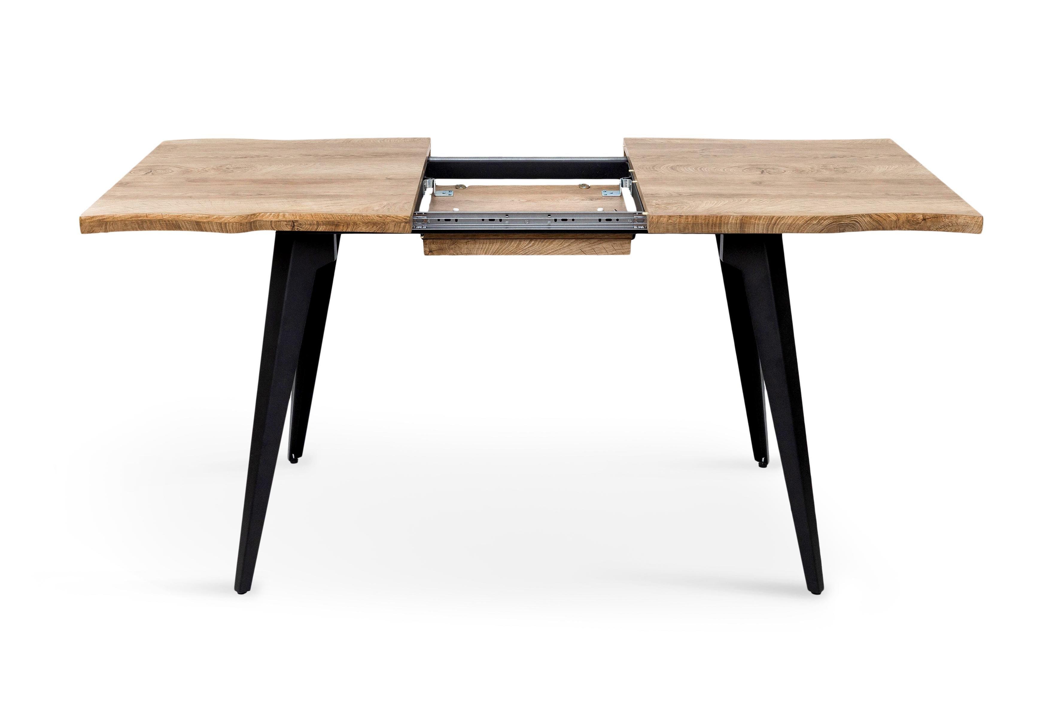 Обеденный стол Грейс Лагуна искусственный шпон МДФ 1200/1600х800х760 мм Черный (GAА0055441) - фото 2