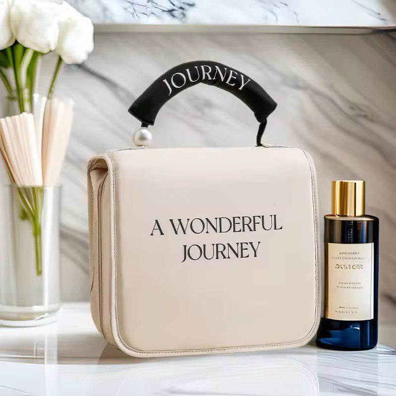 Косметичка-органайзер на блискавці з ручкою 24х9х25 см Білий (ST0480)