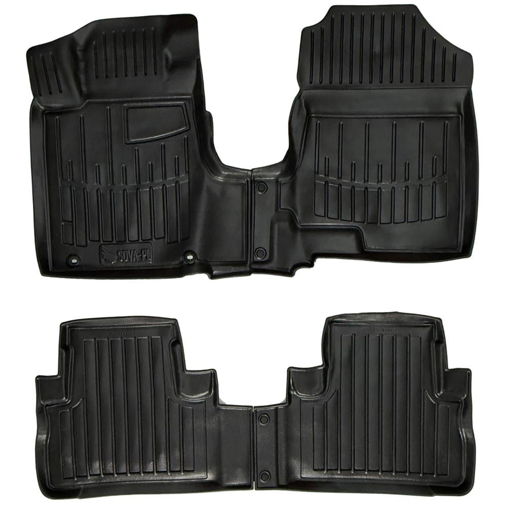 Коврики в салон SOVA-PL для Honda CR-V 2006-2012 резиновые 4 шт. Черный (28800597)
