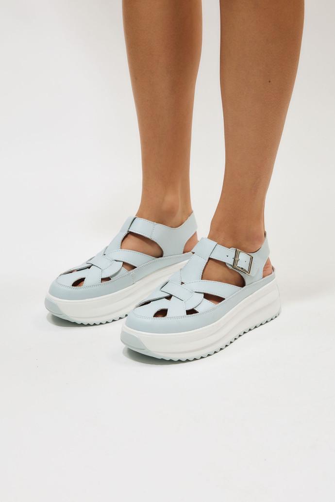 Сандалии женские ALLSY на платформе р. 42 Голубой (195311) - фото 4 Сандалии женские ALLSY на платформе р. 42 Голубой (195311) - фото 4