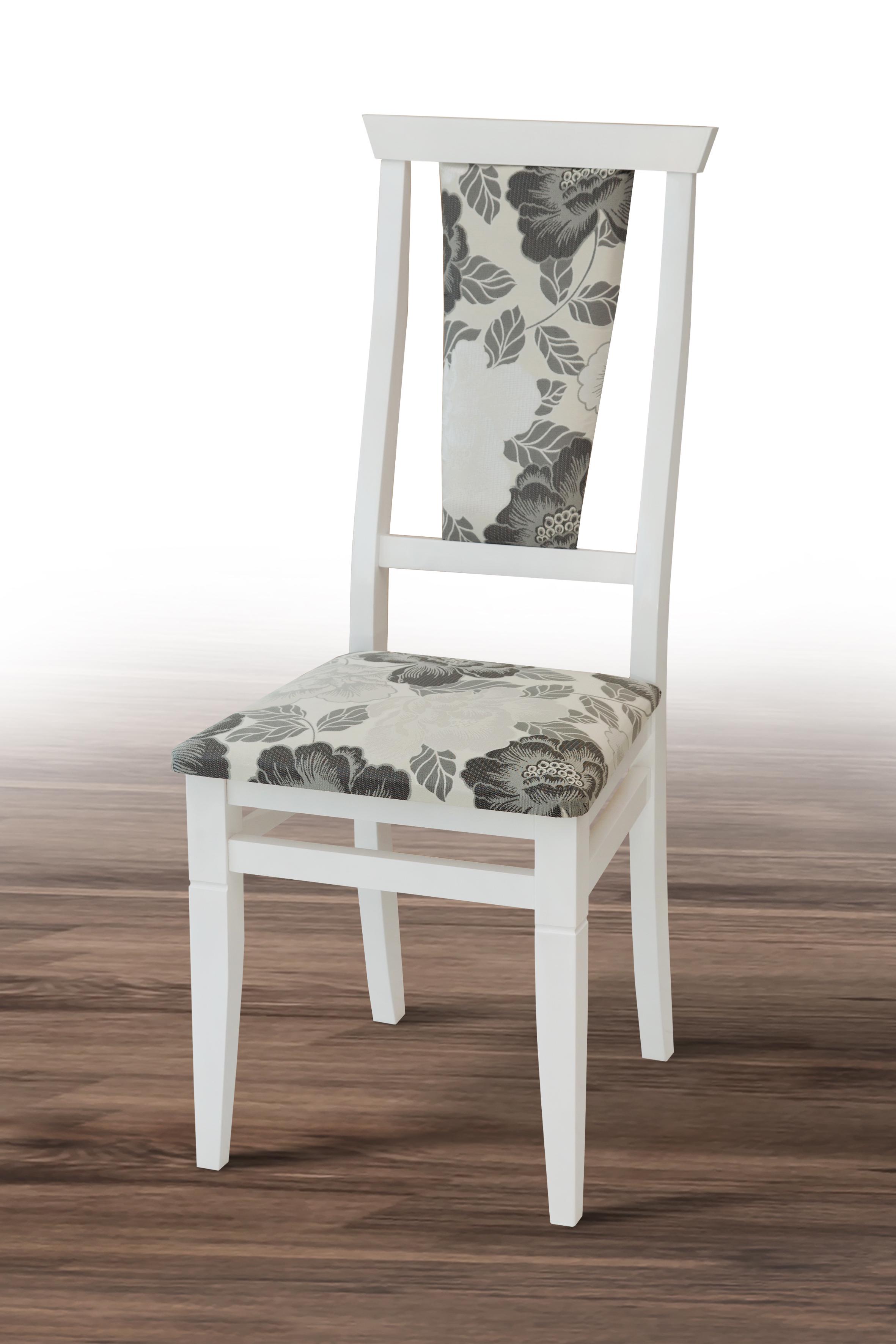 Стул кухонный Мікс Меблі Чумак Виола 21 дерево/ткань Белый с серым (11459118)