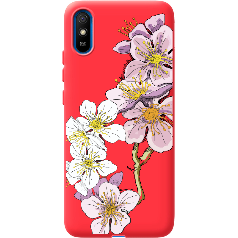 Чехол BoxFace Xiaomi Redmi 9A Cherry Blossom Красный силикон (40304-cc4-41928)