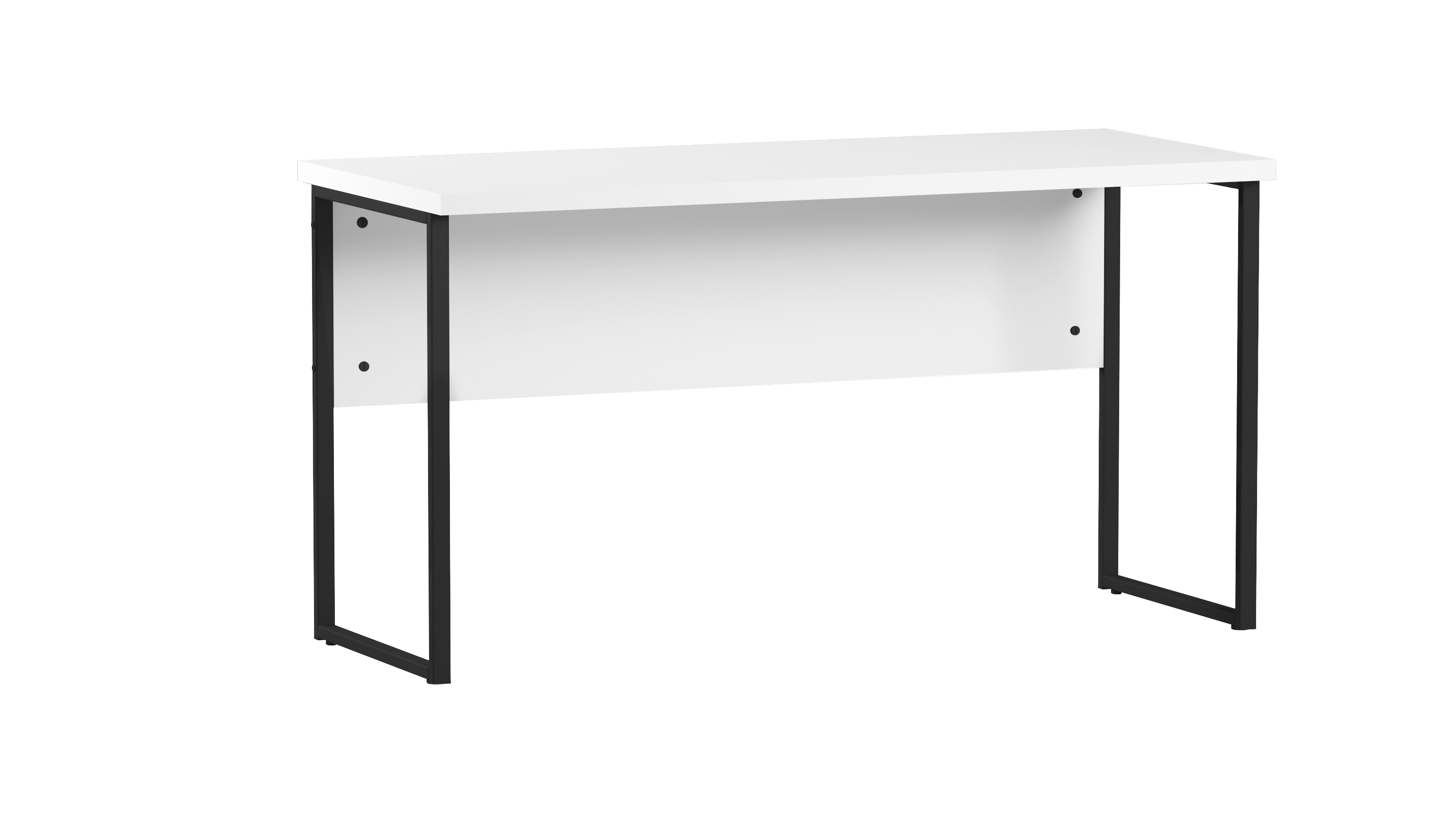 Стіл лофт з екраном ОП-162 Orange-Line Чорний/Білий (404537)