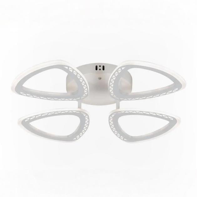 LED-люстра потолочная Valeso с пультом на четыре плафона 3000/6500K IP20 G 2704/4 WT 72W Белый (28687161)