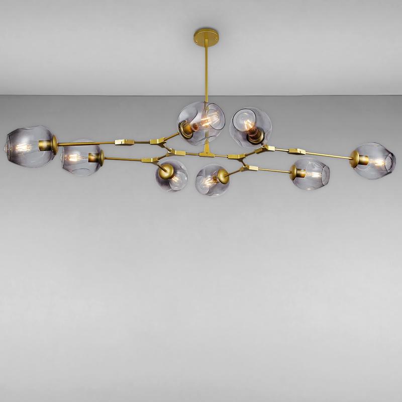 Люстра молекула подвесная Light House LS-17085-8 Золотой (16275)