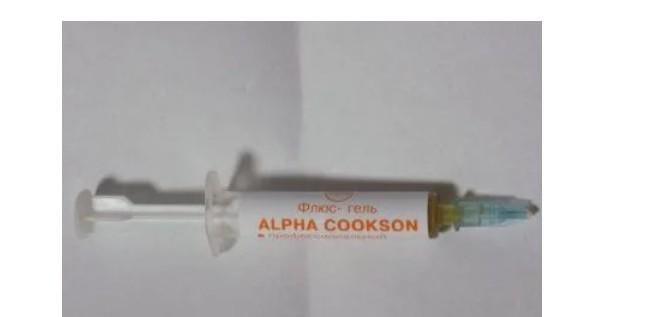 Флюс гель ALPHA COOKSON шприц у шприці/для встановлення SMD компонентів (18078)