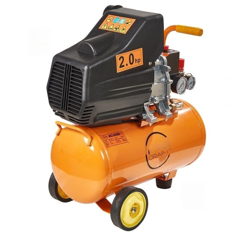 Компресор повітряний Power Craft AC-2420 2602138095 масляний 24 л 1,5 кВт - фото 2