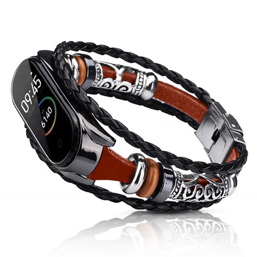 Ремінець Jewellery Band BeCover для Xiaomi Mi Smart Band 5/Xiaomi Mi Smart Band 6 Black/Orange (705910)