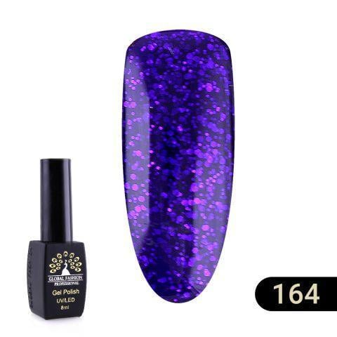 Гель-лак Global Fashion Black elite 164