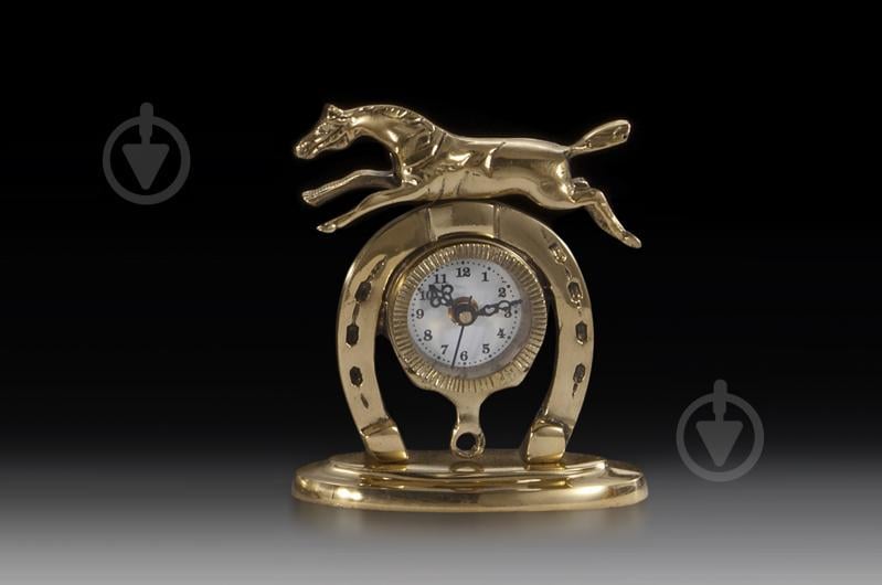 Часы настольные VIRTUS HORSESHOE 16 x 14 см 880 гр Золотистый (130018)