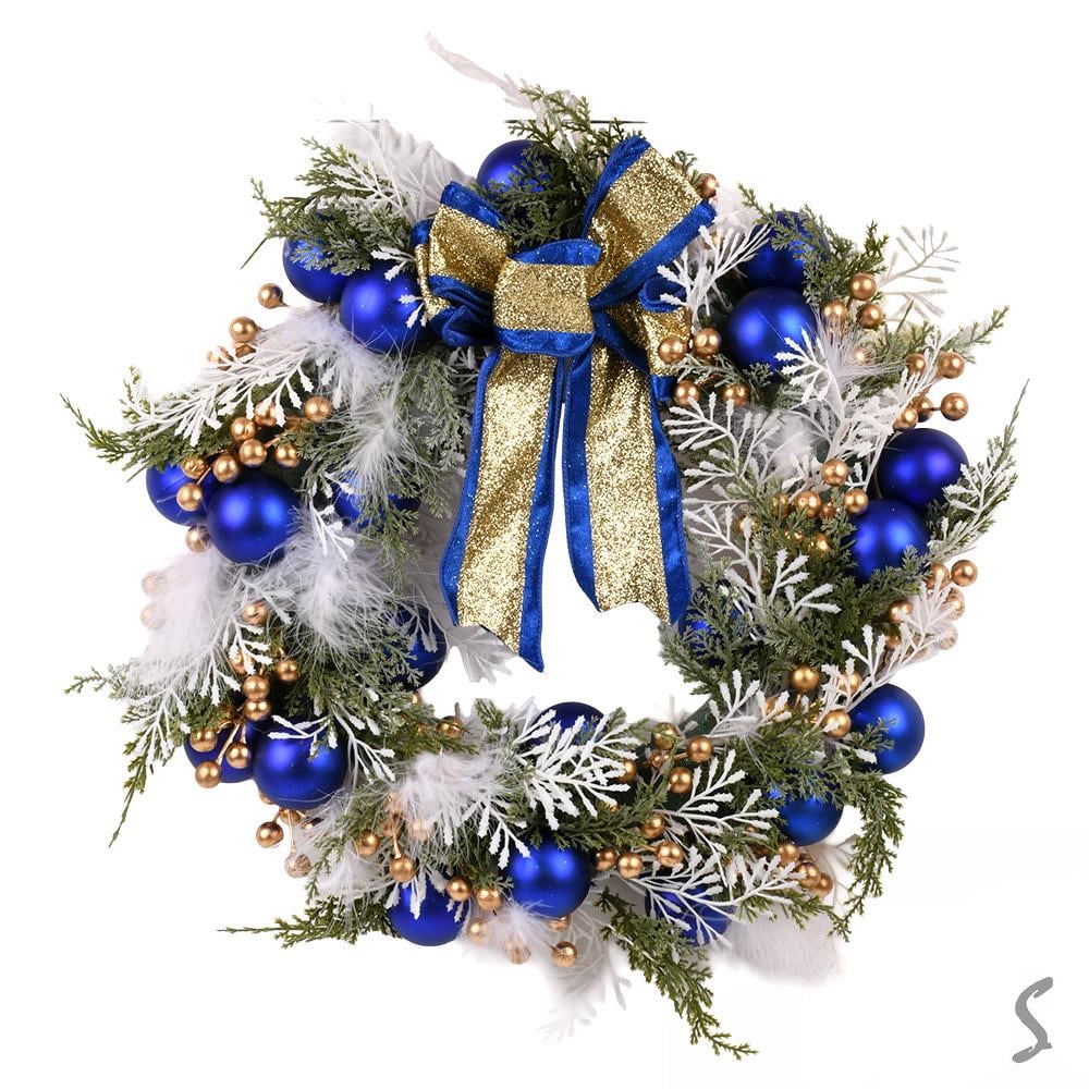 Декор рождественский Венок 40 см (R33923) - фото 4 Декор рождественский Венок 40 см (R33923) - фото 4