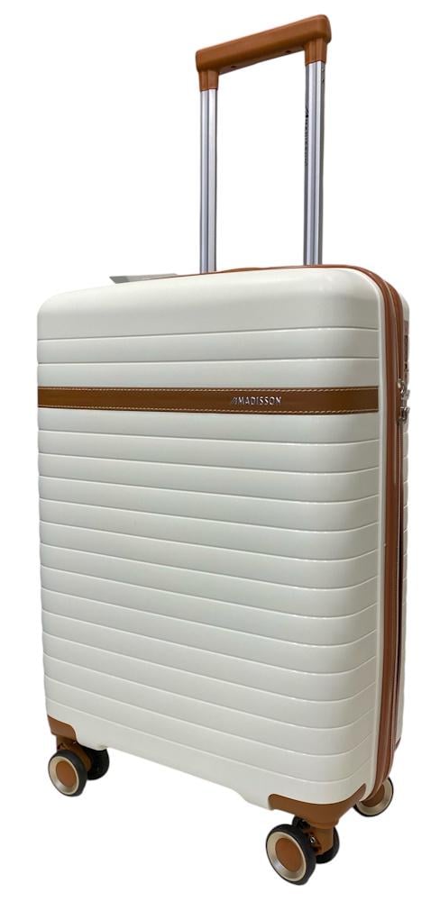 Чемодан компактный Madisson Snowball 63703 полипропилен Кремовый