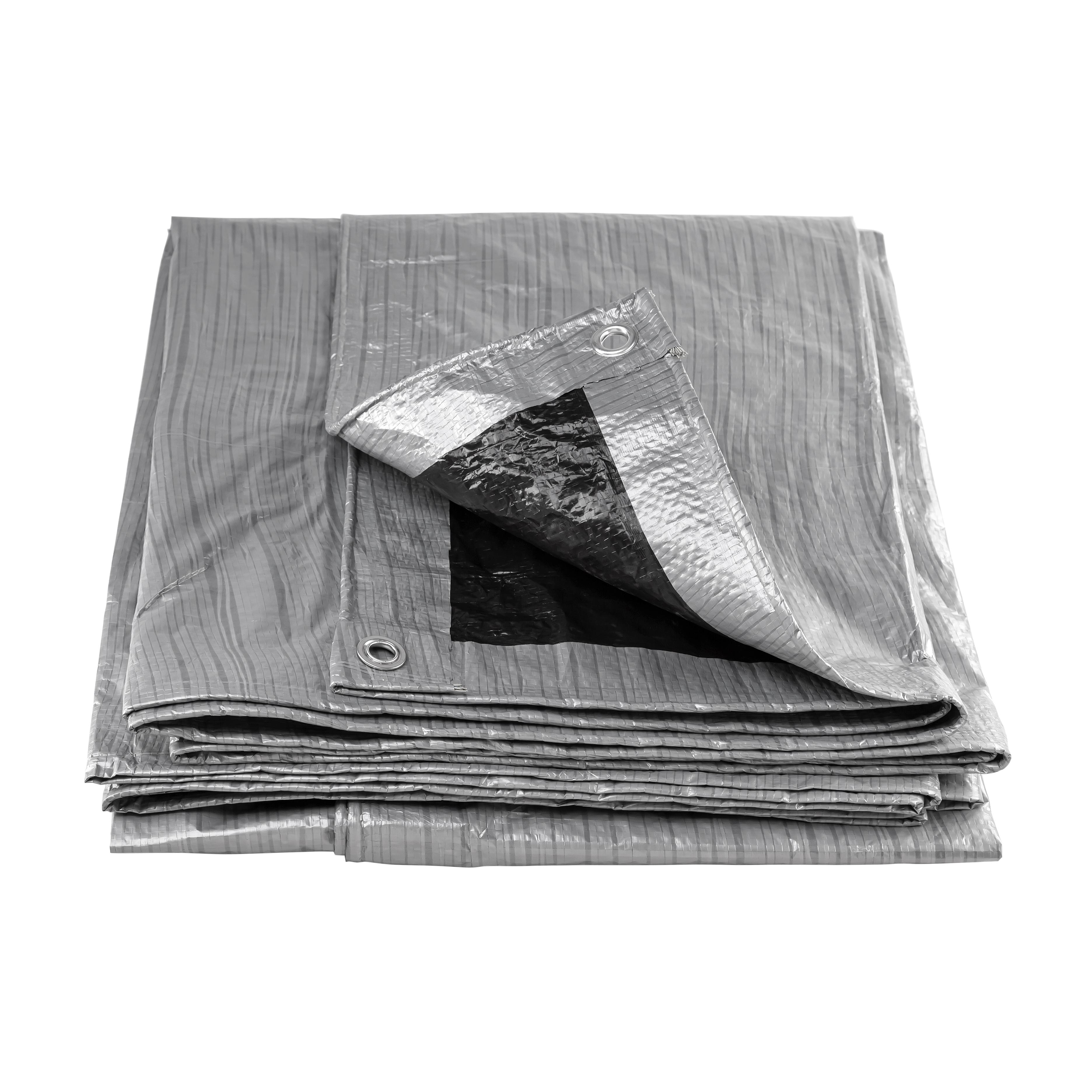 Тент тарпаулиновый Polax 2x3 м 80 г/м2 с люверсами/двусторонняя ламинация (70-106)