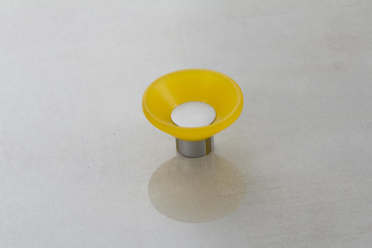 Мебельная ручка резиновая Poliplast РП-11 Желтый (15971)