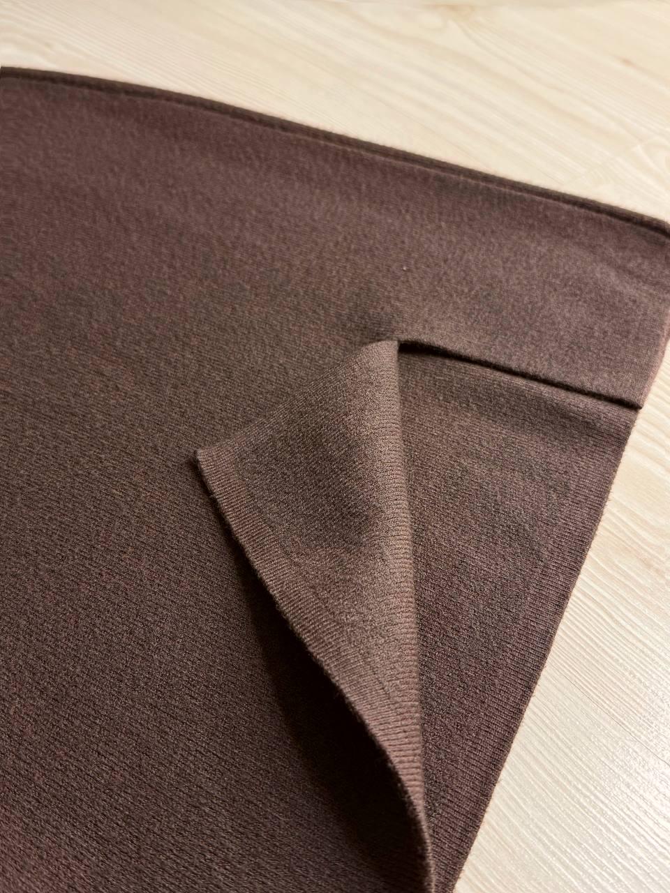 Юбка женская MY FASHION 6808-48 вязаная короткая с разрезом One Size Коричневый (5785) - фото 6 Юбка женская MY FASHION 6808-48 вязаная короткая с разрезом One Size Коричневый (5785) - фото 6
