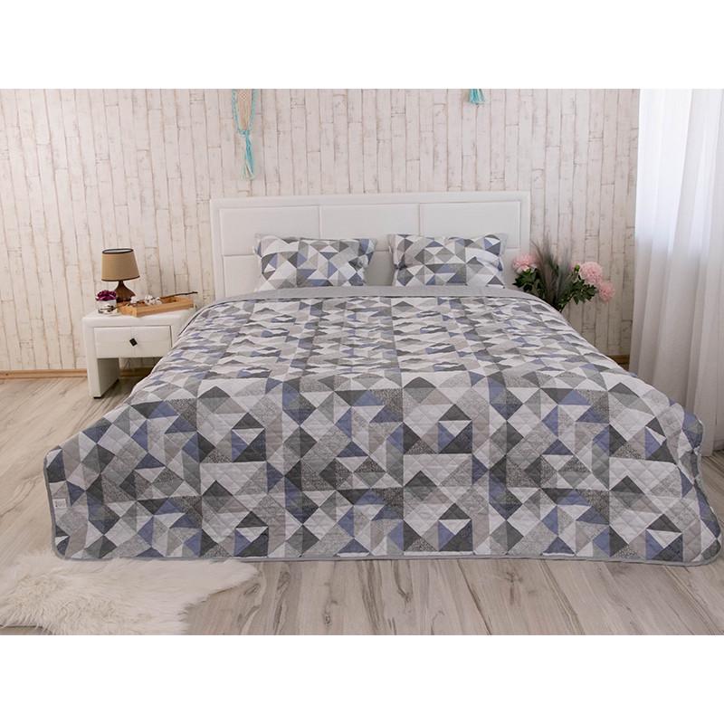 Покривало двостороннє Руно 150x212 см Сірий (28092488)