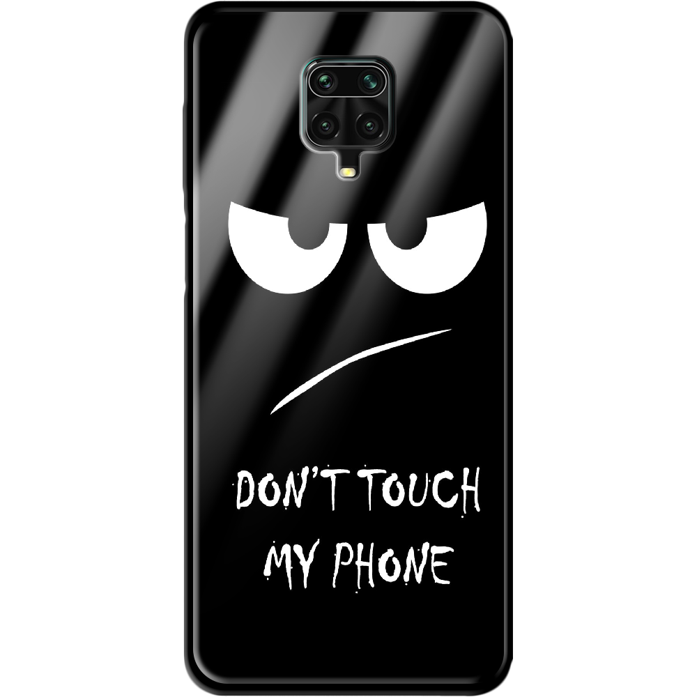 Чохол Boxface Xiaomi Redmi Note 9S Don't Touch my Phone Чорний силікон зі склом (39475-up535-40098)