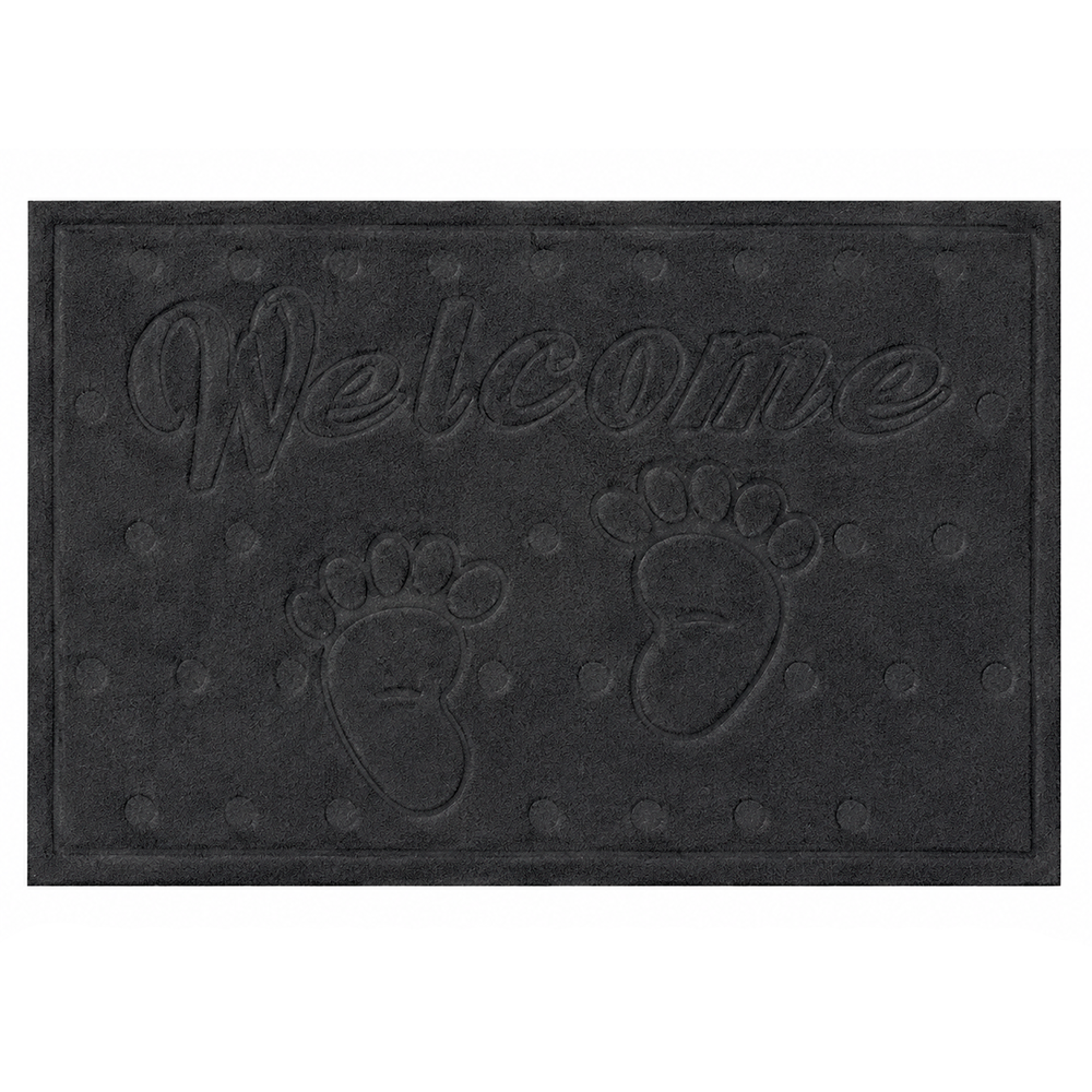 Коврик придверный Stenson N01580 Welcome 38х58 см Grey (35227038)