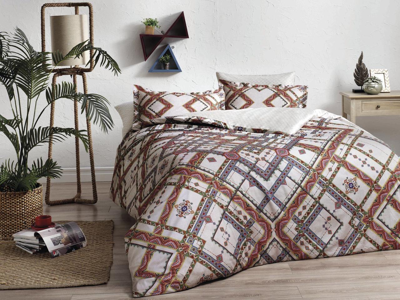 Постельное белье Tac Digital Palvin yesil v01 евро Зеленый (svt 2000022272568)