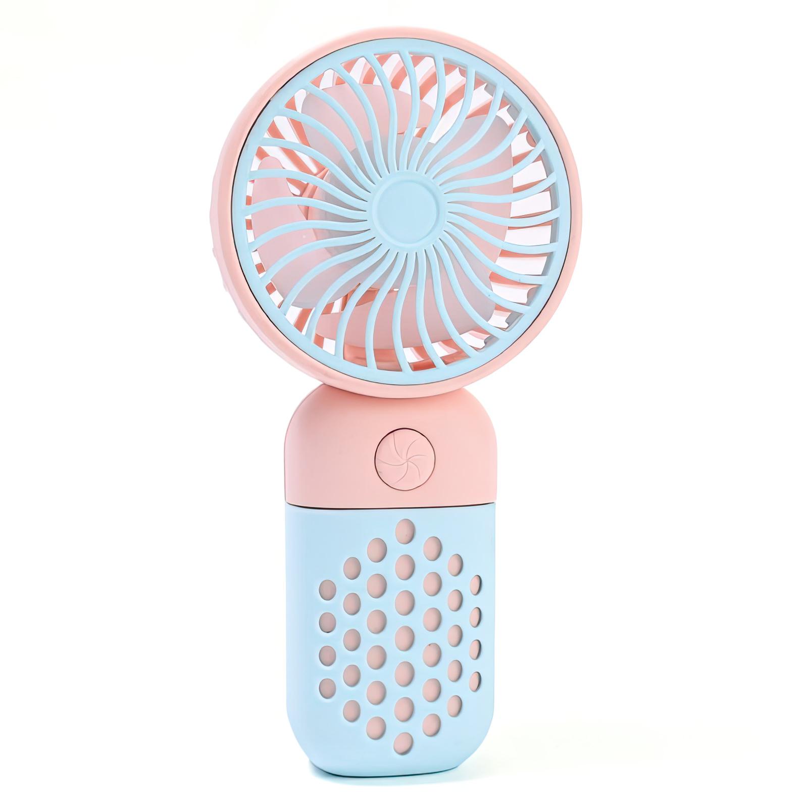 Вентилятор мини аккумуляторный Mini Fan Z8 РозовыйГолубой (1010108-Other-2)
