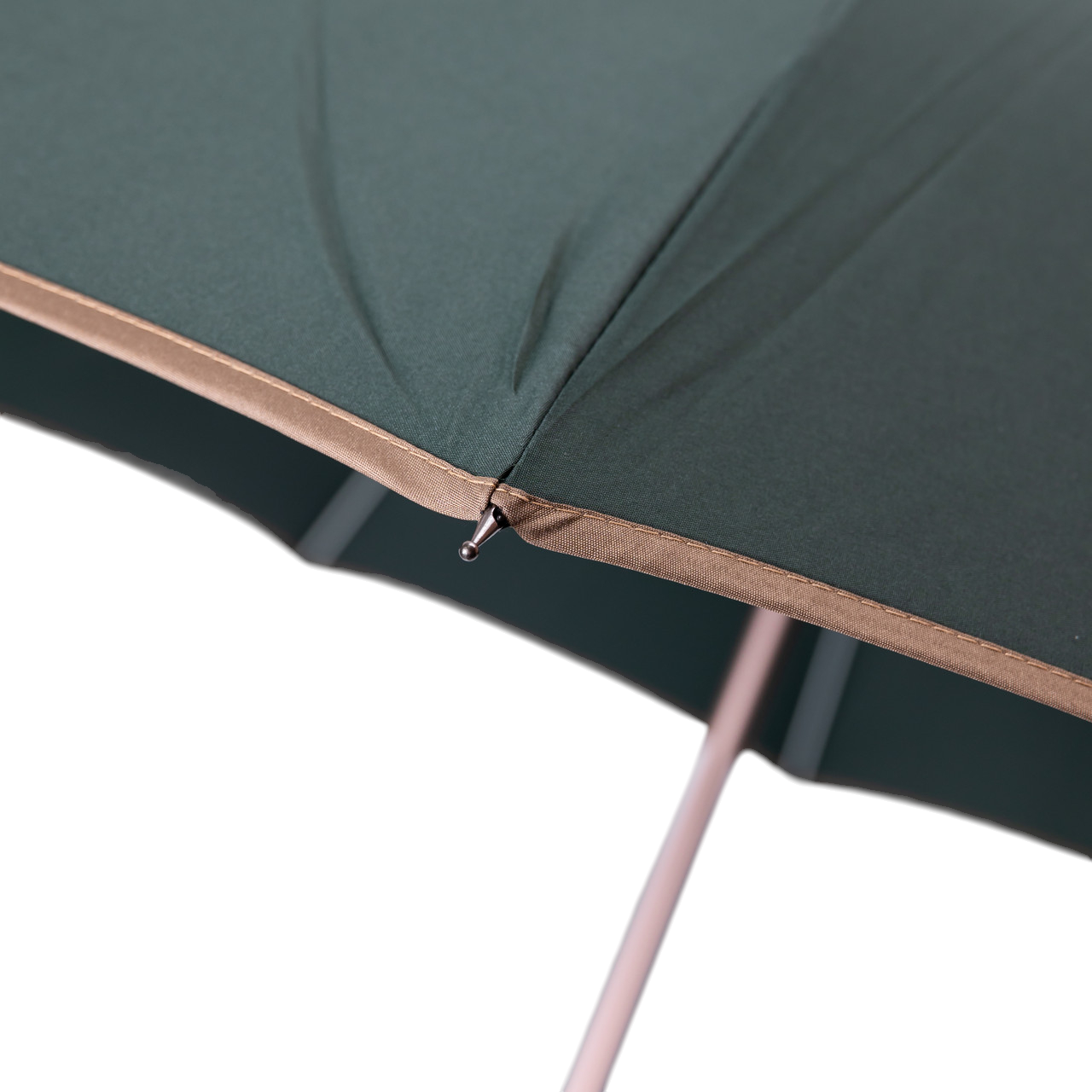 Зонт трость складной полуавтомат купол на 12 спиц d 120 см Зеленый (HP-23-16GR) - фото 8