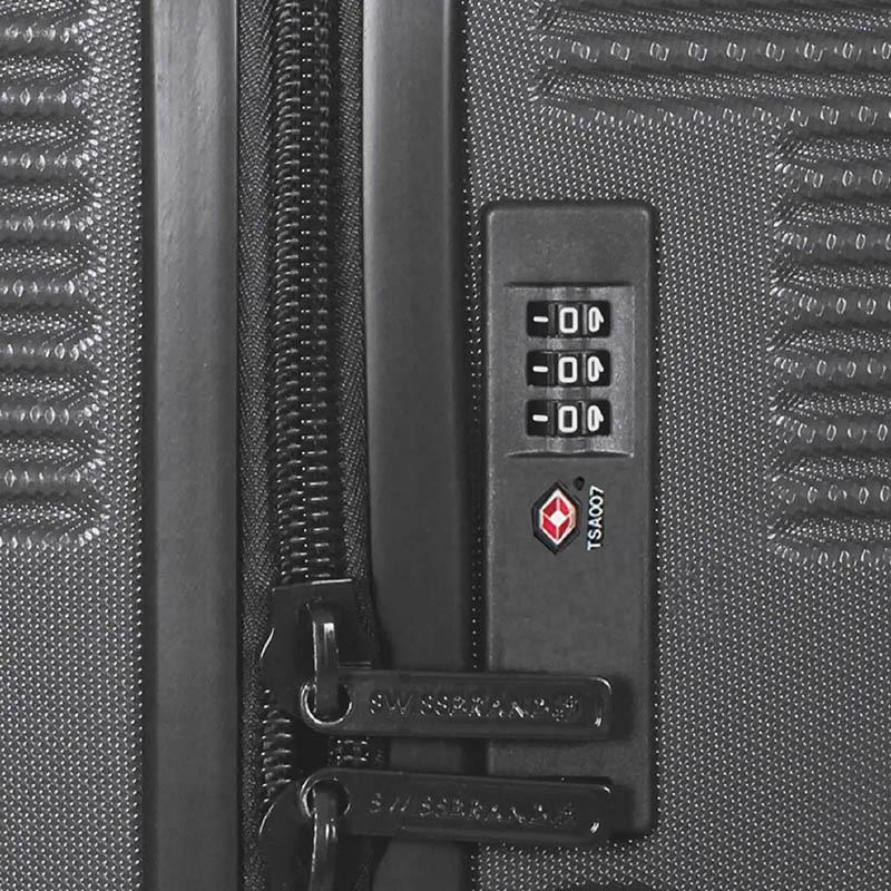 Валіза на 4-х колесах Swissbrand Cardiff S 39-45 л Black (DAS301869) - фото 2 Валіза на 4-х колесах Swissbrand Cardiff S 39-45 л Black (DAS301869) - фото 2