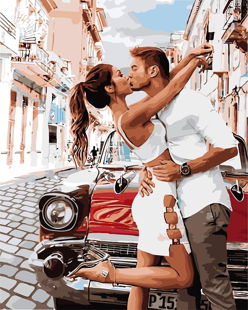 Картина по номерам Идейка Поцелуй 40х50 см (KH4718)