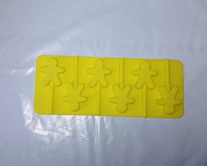 Форма для цукерок на паличці Людин силіконова 6 шт. Жовтий (f3b7d802) - фото 2 Форма для цукерок на паличці Людин силіконова 6 шт. Жовтий (f3b7d802) - фото 2