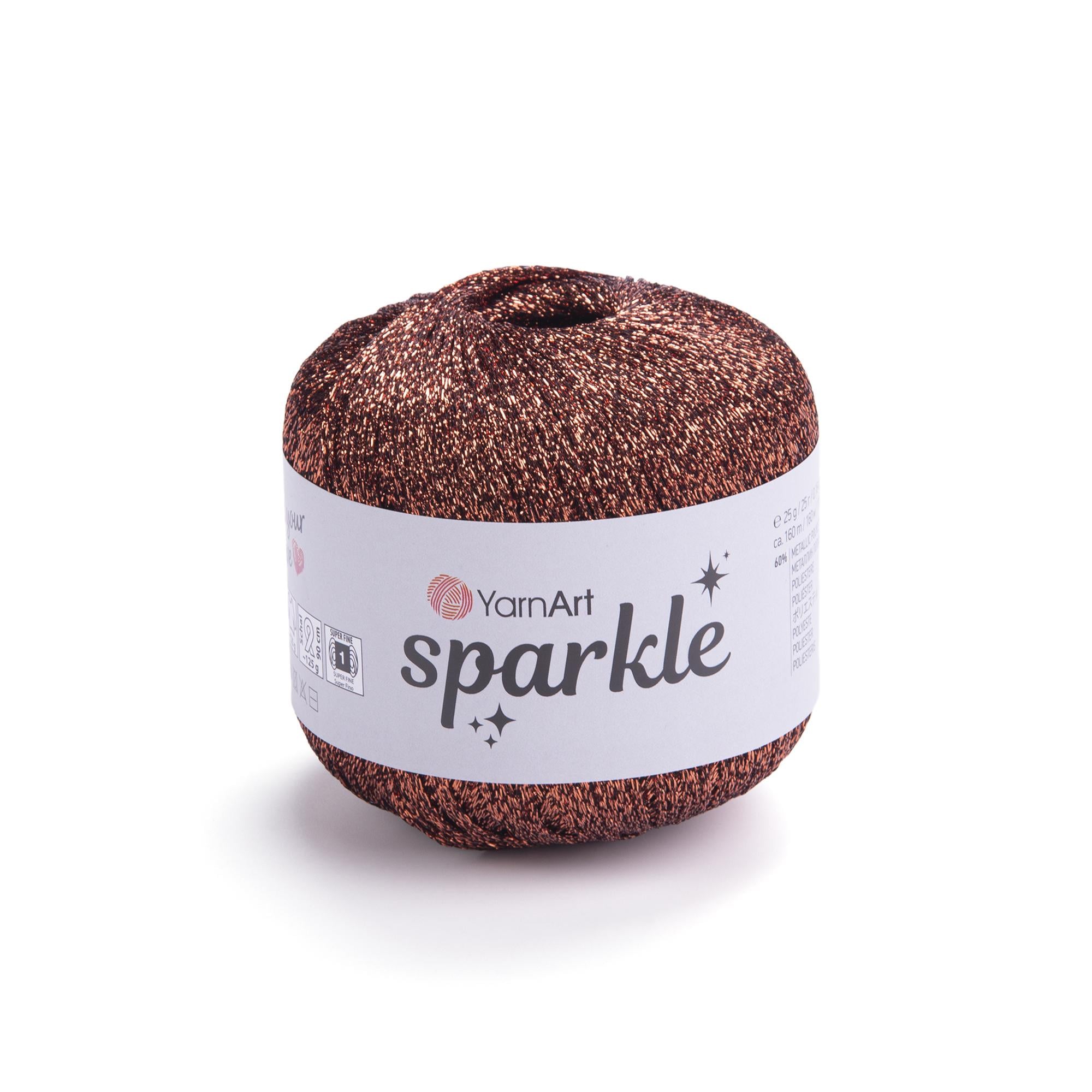 Пряжа YarnArt Sparkle 1351 коричневый (3911)