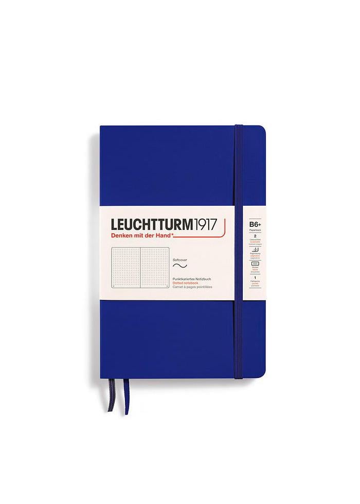 Блокнот Leuchtturm1917 Paperback B6 м'яка обкладинка точка Ink Blue (372373)