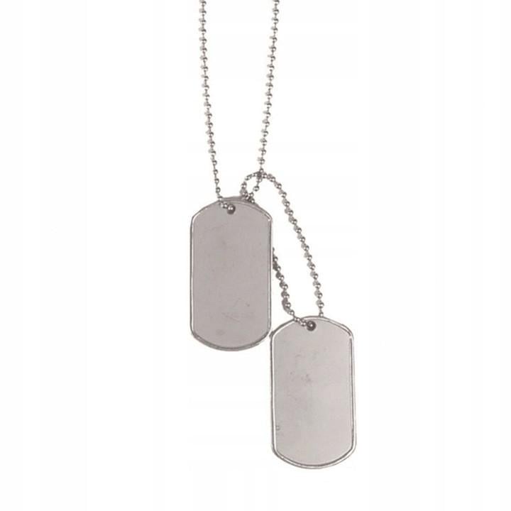 Жетон армии США Mil-Tec Dog Tag Silver