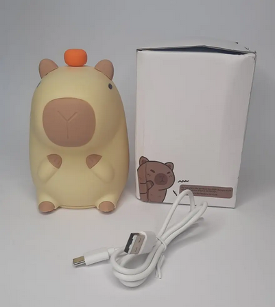 Ночник силиконовый капибар с таймером (ZH-2025)