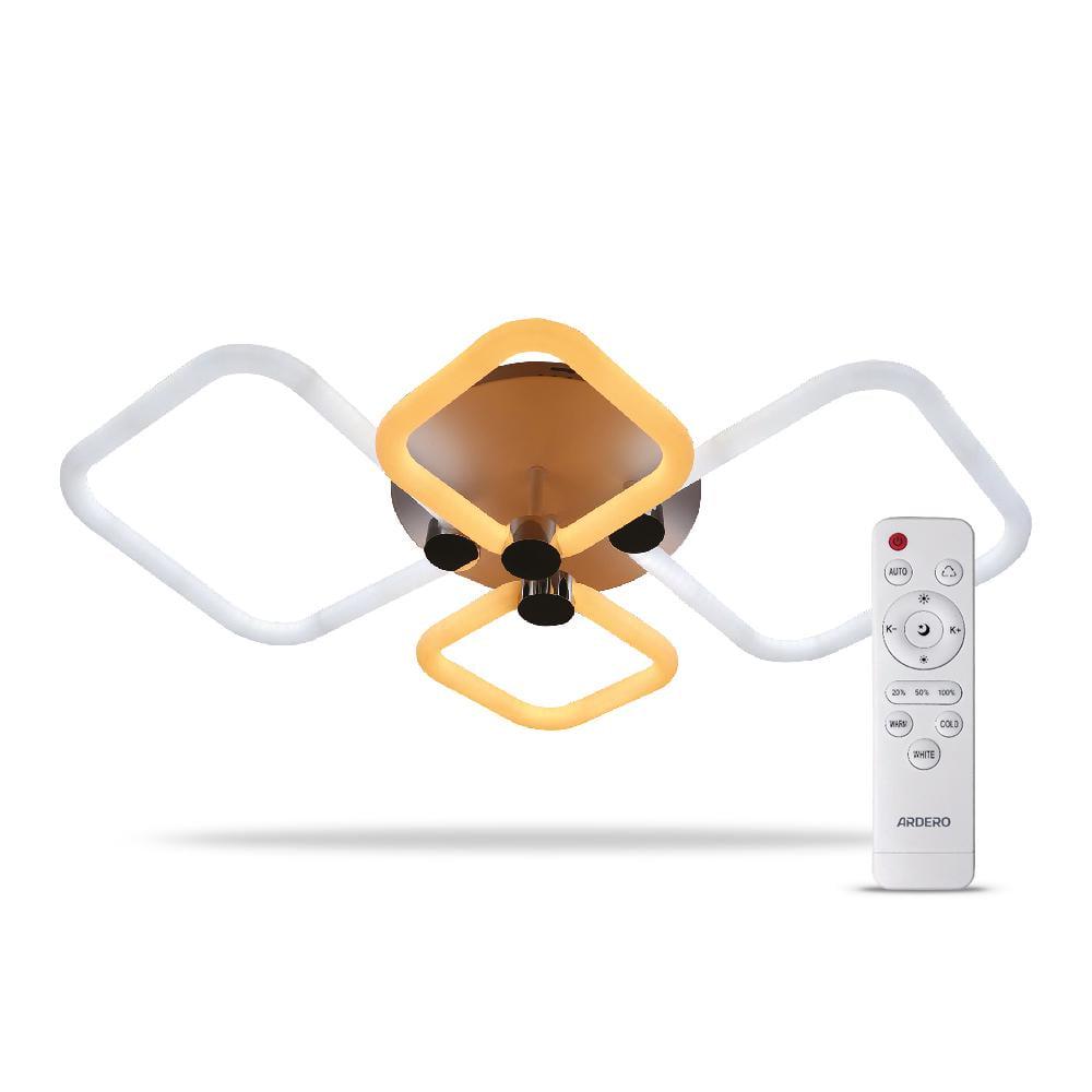 Світильник стельовий світлодіодний ARDERO AL6134-2ARD FELICITY 80W Білий/Срібний