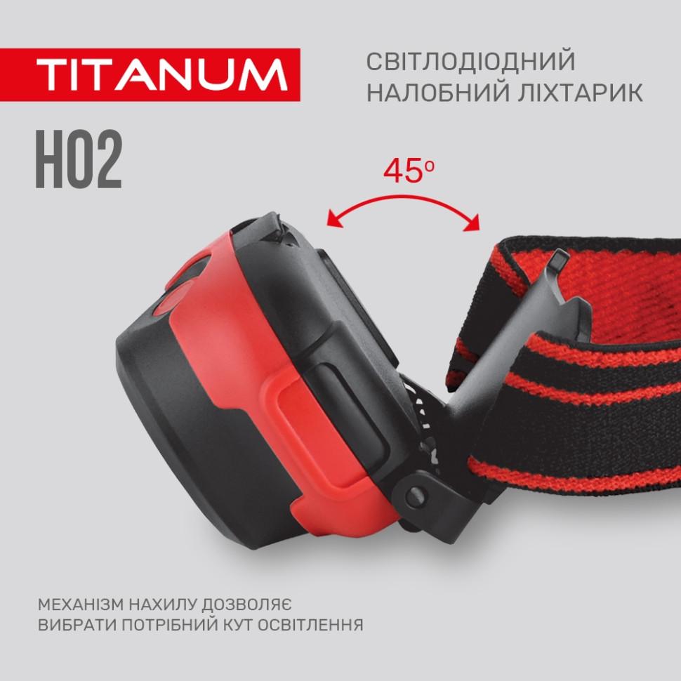 Фонарь налобный светодиодный TITANUM TLF-H02 100Lm 6500K (11266098) - фото 8