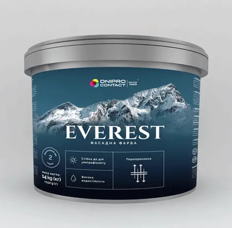 Краска фасадная EVEREST А-1 4,2 кг (1772804384) Краска фасадная EVEREST А-1 4,2 кг (1772804384)