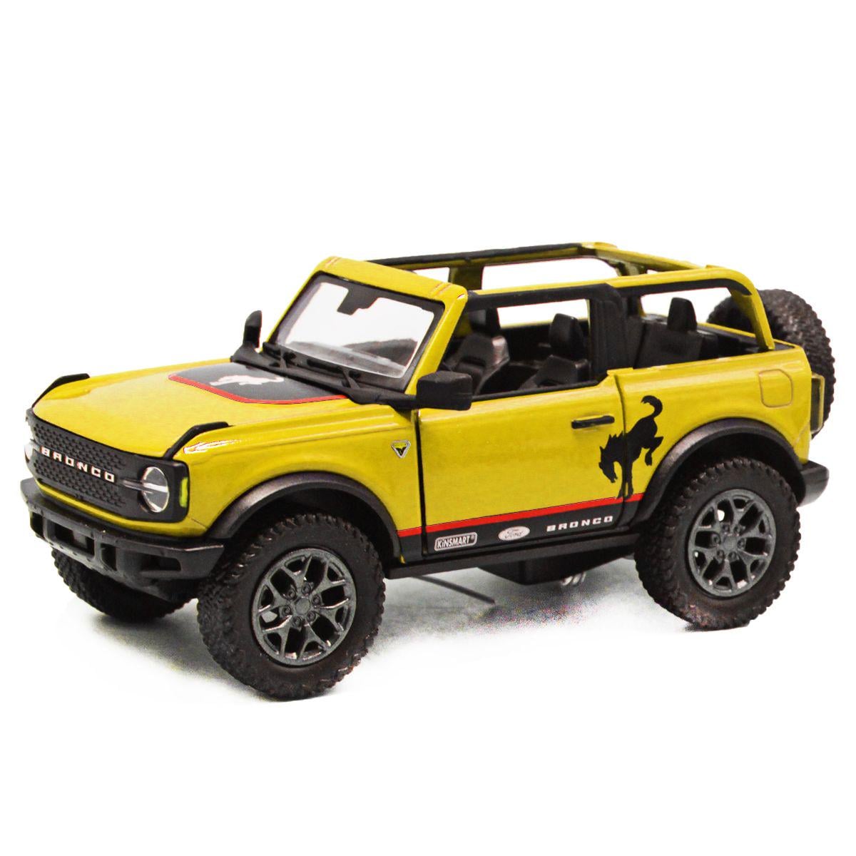 Машинка Kinsmart Джип Ford Bronco open top Жовтий