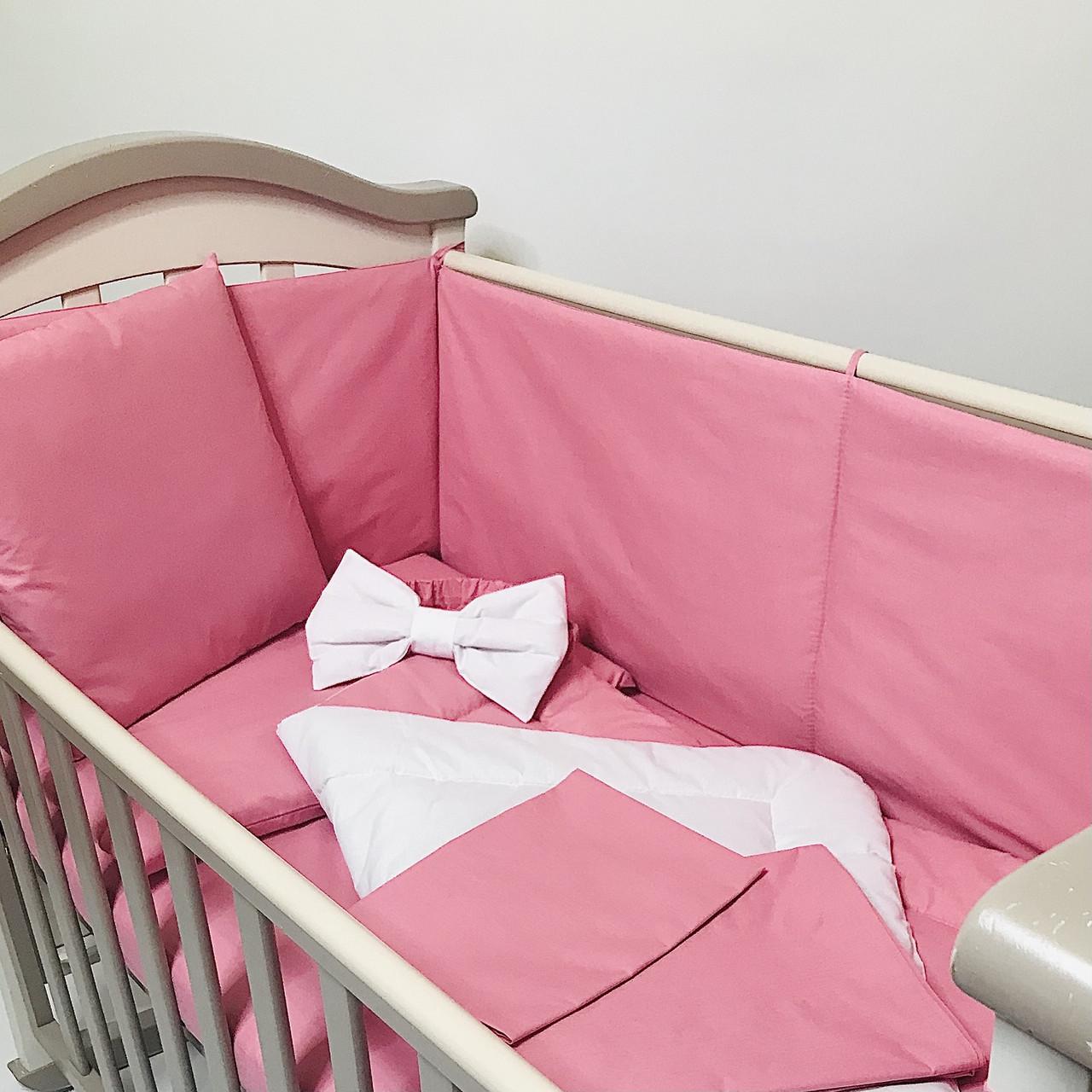 Бортики защита в детскую кровать Penetka бязь 120x40/60x40 см Розовый (6500.120.40.95) - фото 7 Бортики защита в детскую кровать Penetka бязь 120x40/60x40 см Розовый (6500.120.40.95) - фото 7