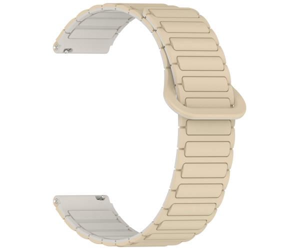 Ремешок Silicone Magnetic для смарт-часов Xiaomi Watch S4 41 мм 18 мм Кремовый Ремешок Silicone Magnetic для смарт-часов Xiaomi Watch S4 41 мм 18 мм Кремовый