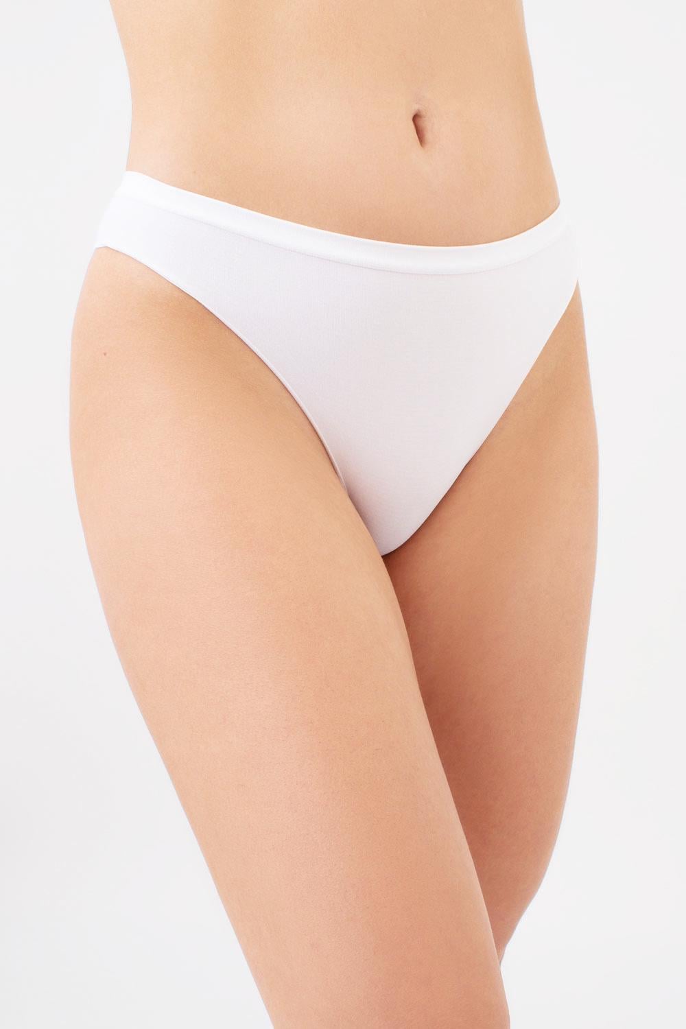 Трусы бразилиана женские Giulia BRASILIAN BRIEFS бесшовные S/M White (4823116909021)