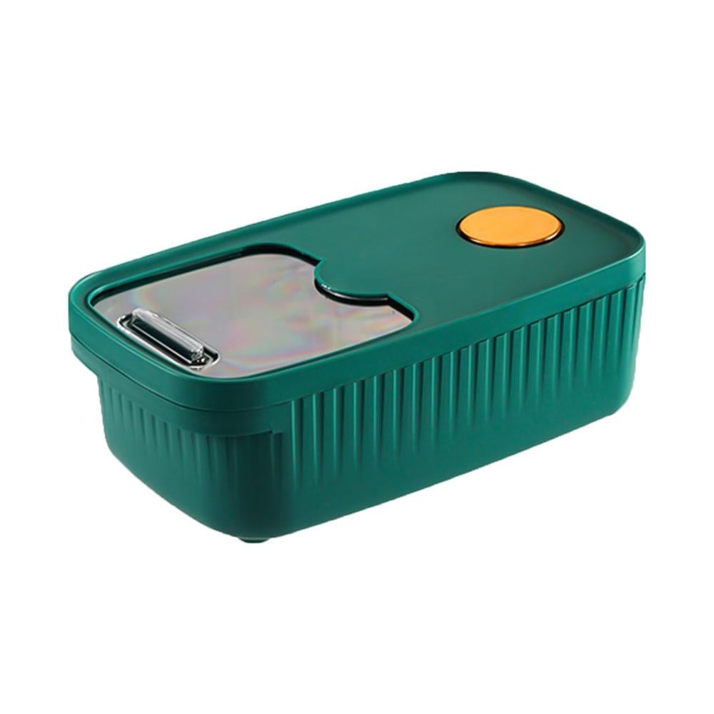 Контейнер для хранения с мерным стаканом 22,5x39,5x13 см Зеленый (NR0244)